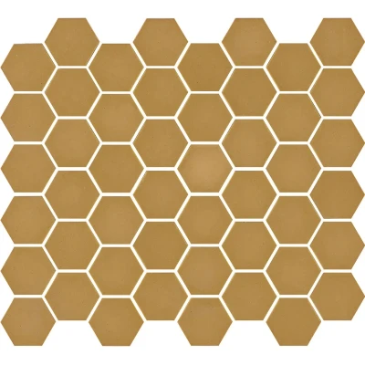 Afbeelding van The Mosaic Factory Valencia Mustard Mat Hexagon