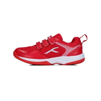 Afbeelding van HUNDRED Court Star non marking badmintonschoenen voor jongens (rood/wit, EU 38/UK 4/US 5) Lichtgewicht X kussenbescherming Geschikt indoortennis/squash/tafeltennis/basketbal en padel