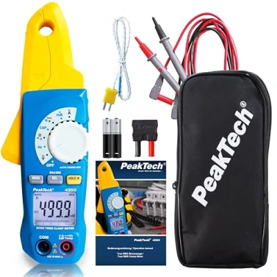 Afbeelding van Peaktech 4350 stroomtang 1mA resolutie 80A AC/DC TRMS multimeter