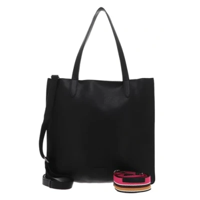 Afbeelding van FREDsBRUDER Leren Burk Shopper Black Zwart