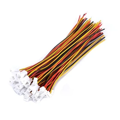 Afbeelding van 20 stuks JST 1,25 mm connector 3 pins micro elektrische stekker en stopcontactconnector met kabels 100 (3 pins)