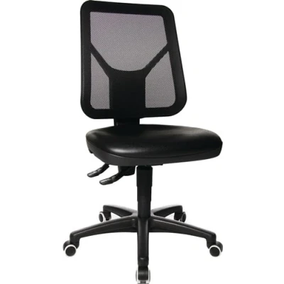 Afbeelding van Topstar Werkdraaistoel vloerglijders + voetring polyurethaanschuim zwart 590 840 mm 1 stuk 73280PU0T