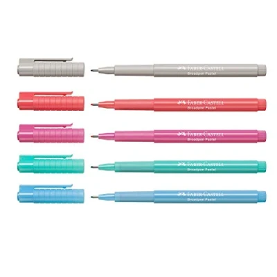 Afbeelding van Faber Castell Fineliner Broadpen 0,8 mm (set van 5)