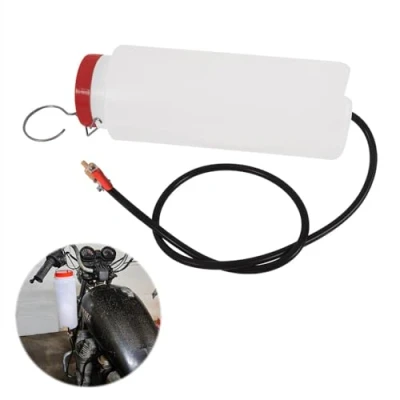 Afbeelding van Oldbones Universele motorfiets hulpbrandstof gastank Brandstof Benzine Fles Hulpgas Brandstoftank Gas Tank Reparatie Tool Kit, Container Extra met Slang en Afgesneden Klep