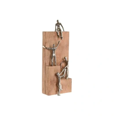 Afbeelding van Decoratieve figuren Home ESPRIT Bruin Zilverkleurig Natuurlijk 15 x 10 39 cm