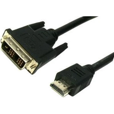 Afbeelding van MediaRange HDMI? naar DVI aansluitkabel, verguld, HDMI stekker/DVI D s