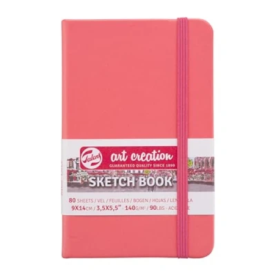 Afbeelding van Talens Art Creation schetsboek, koraalrood, ft 9 x 14 cm