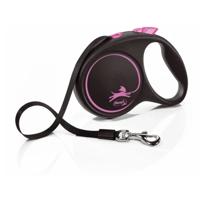 Afbeelding van Flexi Rollijn Black Design Tape Roze M 5 MTR TOT 25 KG (398583)