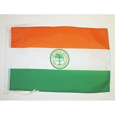 Afbeelding van Miami Vlag 45x30 cm koorden city Florida SMALL vlaggen 30 x 45 Banner 18x12 in hoge kwaliteit AZ FLAG