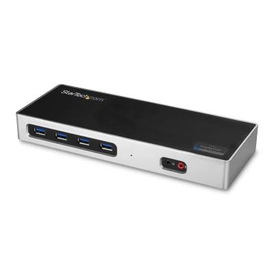 Afbeelding van StarTech.com DK30A2DH USB 3.0 (3.1 Gen 1) Type C Zwart, Zilver notebook dock &amp; poortreplicator
