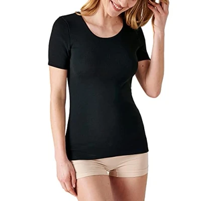 Afbeelding van Damart T shirt met korte mouwen, dun, voor dames Medium