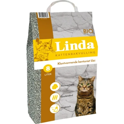 Afbeelding van Linda Bio Kattenbakvulling 8 liter Klontvormend