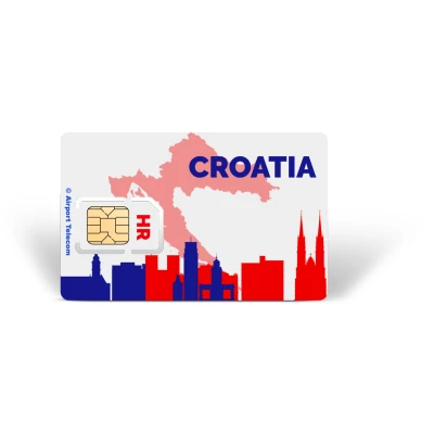 Afbeelding van eSIM Kroatië Unlimited 30 Dagen Data Prepaid Met Snel 4G/5G Internet En Bellen Op Reis In Europa Airport Telecom