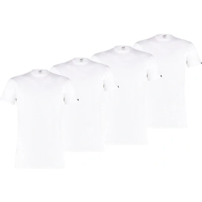 Afbeelding van Puma Herren 4ER PACK Basic CREW Tshirt basic, Heren, Maat: Large, Weiß