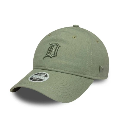 Afbeelding van New Era Detroit Tigers Womens MLB Linen Green 9TWENTY Adjustable Cap
