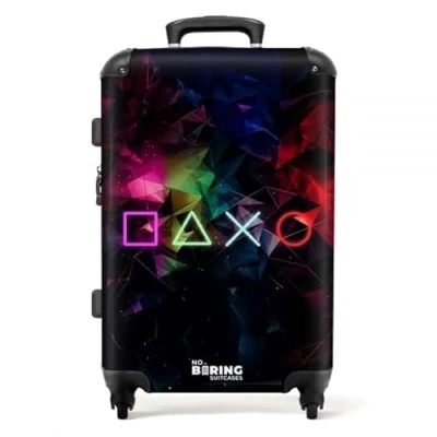 Afbeelding van NoBoringSuitcases.com® Koffer kinderen jongens Game kinderkoffer jongen 20 kg bagage