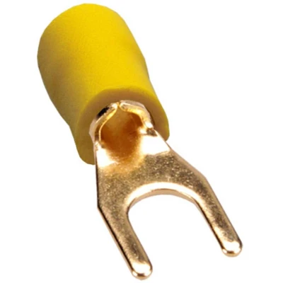 Afbeelding van Sinuslive 13199 Vorkkabelschoen 4 mm² Gat diameter=4 mm Deels geïsoleerd Geel 10 stuk(s)