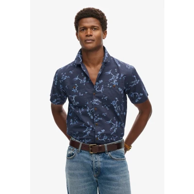 Afbeelding van Superdry Short Sleeve Overhemd, Heren, Maat: XXL, Indigo floral