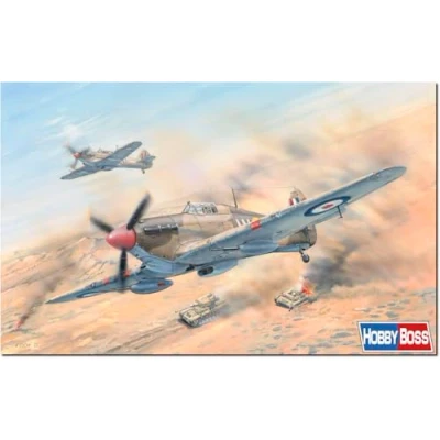 Afbeelding van 1:48 HobbyBoss 81780 Hawker Hurricane Mk.IId/Trop Propeller Vliegtuig Plastic Modelbouwpakket
