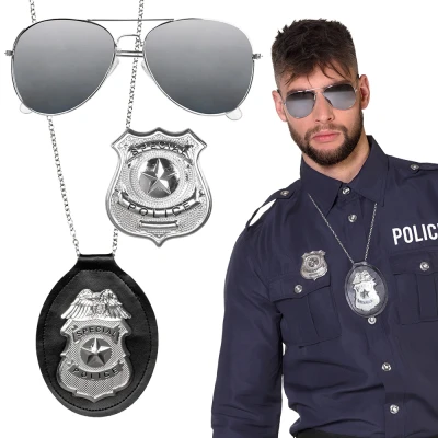 Afbeelding van Boland Set &#039;Special police&#039; Volwassenen Unisex Agent Politie en Boeven
