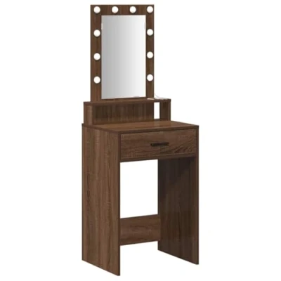 Afbeelding van vidaXL Bruin eiken Hout 50 x 41 140 cm Spiegel Kaptafel