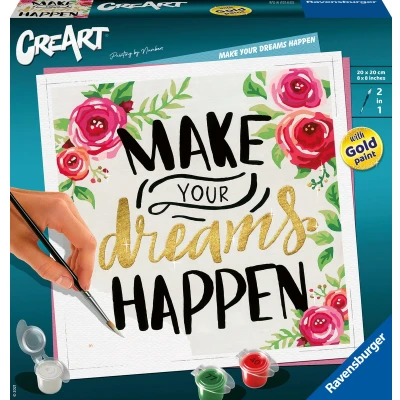 Afbeelding van Ravensburger CreArt Schilderen op Nummer Make Your Dreams Happen