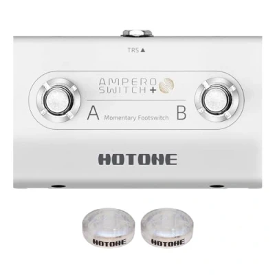 Afbeelding van HOTONE Dual Footswitch Momentary pedaal 2 weg voetschakelaar regelaar schakelaar 6,35 mm (Ampero Switch+)