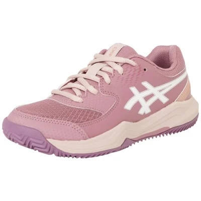 Afbeelding van Asics Geldedicate 8 Unisex Tennisschoenen voor alle ondergronden kinderen, Maat: 34.5, Purple oxide/white Kunststof/ textiel