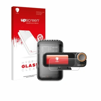 Afbeelding van upscreen Screenprotector voor DJI Mic 2 (Receiver) Folie Beschermfolie Beschermglas transparant