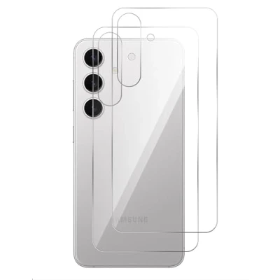 Afbeelding van GIOPUEY Rugbeschermer Compatibel met Samsung Galaxy S24, Uitstekende kwaliteit materialen Zachte TPU S24 Back Protector Film Helder [2 Pack]