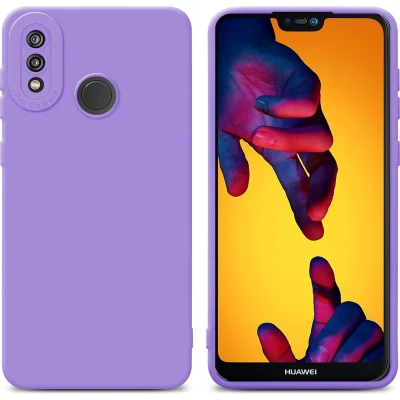 Afbeelding van Cadorabo Hoesje geschikt voor Huawei P20 LITE 2018 / NOVA 3E in FLUID LICHT PAARS Beschermhoes TPU silicone Cover Case