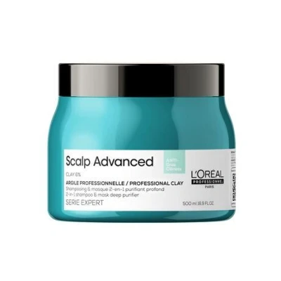 Afbeelding van L&#039;Oréal Scalp Advanced Anti Oiliness 2 in1 Deep Purifier 500ml Haibu by Kapperskorting.com