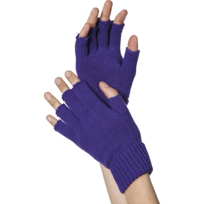 Afbeelding van Vingerloze Handschoenen Paars Carnaval One Size Unisex Een Paar