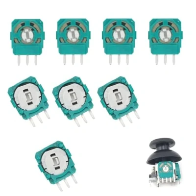 Afbeelding van Janwien Vervangende trimmer potentiometer sensor, PS5 draadloze Controller, joysticksensor, Xbox One reserveonderdelen, sensor voor ALPS analoge joystick (groen)