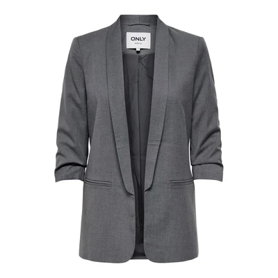 Afbeelding van Only Blazer Onlelly 3/4 Life Tlr Noos 15197451 Medium Grey Melange Dames Maat W38