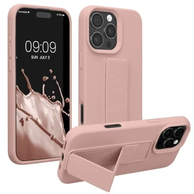 Afbeelding van kwmobile back cover voor smartphone geschikt Apple iPhone 16 Pro Max 1x beschermhoesje van kunststof In oudroze