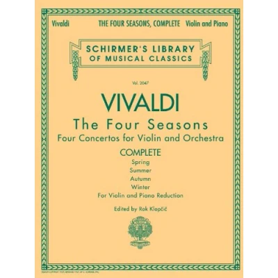 Afbeelding van G. Schirmer Vivaldi: The Four Seasons voor viool en piano