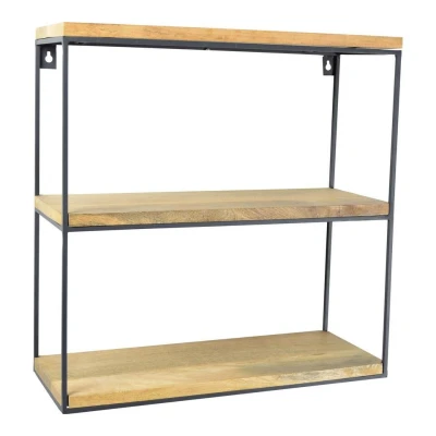 Afbeelding van LOFT42 Wally Wandrek met Mangohout Metaal 45x45x18
