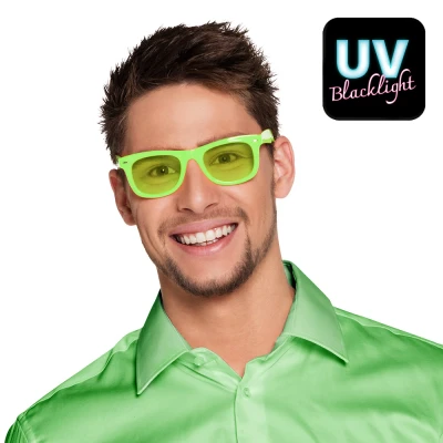 Afbeelding van Boland Partybril Dance neon groen Groen,Neon Volwassenen Geen verkleedthema