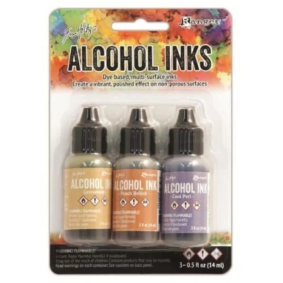 Afbeelding van Ranger Alcohol Ink Kits Wildflowers Lemonade,Peach Bellini,.. TAK25948 Tim Holtz 3x15ml