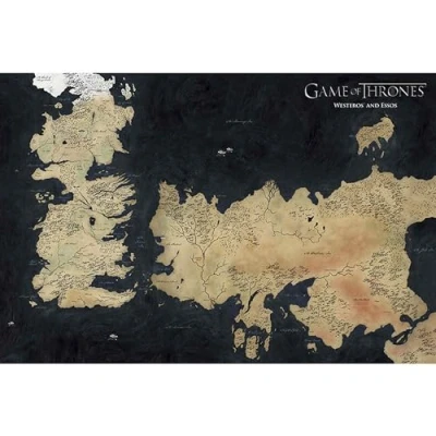 Afbeelding van GB eye GBYDCO140 Game of Thrones Westeros Map 61 x 91,5 cm Maxi Poster
