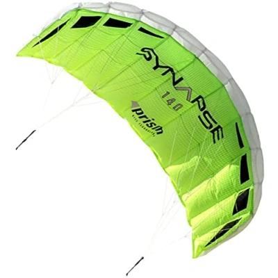 Afbeelding van Prism Kite Technology Synapse 140 Parafoil met twee lijnen een ideale instapvlieger tot tweelijnige vlieger, koriander, SYN140