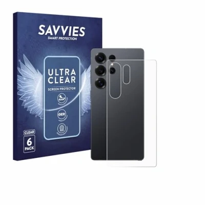 Afbeelding van Savvies Screenprotector voor Samsung Galaxy S25 Ultra (Achterkant) Folie Beschermfolie transparant (6 Stuks)