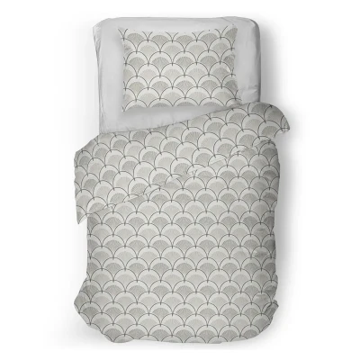 Afbeelding van Snoozing Bodi Dekbedovertrek Eenpersoons 140x200/220 cm Grey