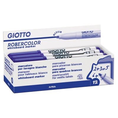 Afbeelding van Giotto Robercolor Whiteboardmarker, Medium, Ronde Punt, Blauw Whiteboardmarker