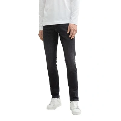 Afbeelding van TOM TAILOR Troy Slim Jeans voor heren, 10250 Gebruikte Dark Stone Black Denim, 34W x 34L