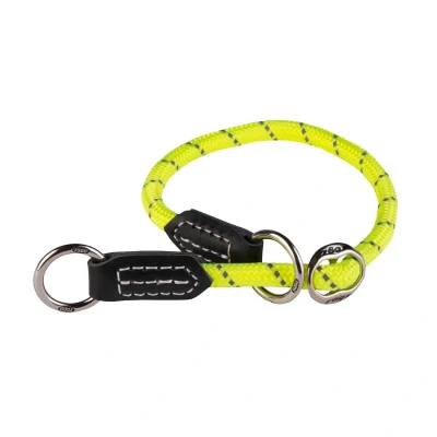 Afbeelding van Rogz Rope Sliphalsband Geel Hondenhalsband 40 45X1.2 cm