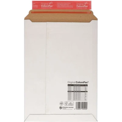 Afbeelding van 100x ColomPac® envelop A4+ wit 235 x 340 mm Met plakstrip Enveloppendoos
