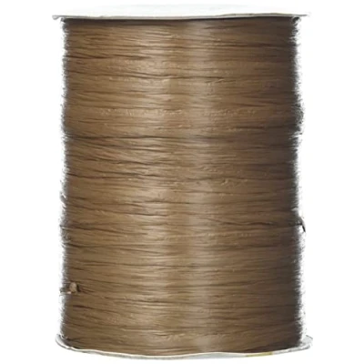 Afbeelding van C.E. Pattberg Präsent Rayon Raffia biologisch afbreekbaar lint bruin 100 meter spoel