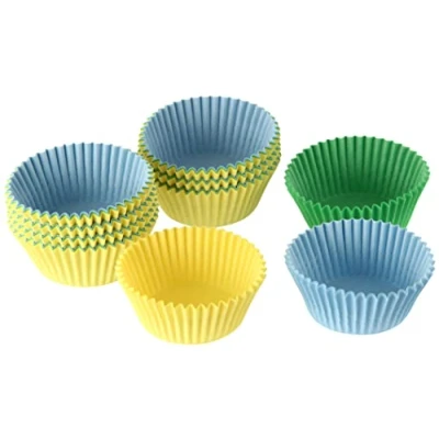 Afbeelding van Dr. Oetker Baking Cups Geel, Groen, Blauw pk/150 Cupcake Vormpjes